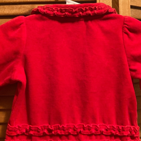 Cuddle Bear “Baby’s First Christmas” Red Velour Onesie - Picture 10 of 14